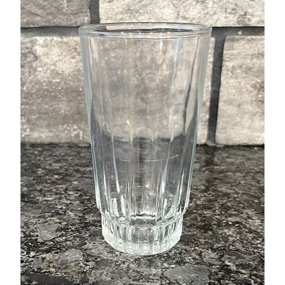 KIG (INDONESIA) K123 Flat Tumbler Vertical Cut 14oz 5 7/8” Clear Glass Tumbler - Picture 1 of 6